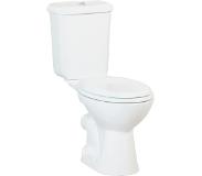 Creavit Pita P-Trap Duoblok Toilet Met RVS Sproeier (Bidet) Wit