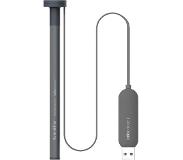 Allocacoc Humidifier Straw Aluminum; GREY