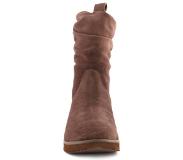 Hush puppies suede dames enkellaarsjes bruin maat 37