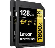 Lexar Professional Gold SDXC 1800X 128GB UHS-II V60 - 2pack