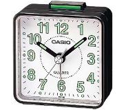 Casio wekker TQ-140-1B zwart met lichtgevende wijzers
