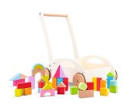 New Classic Toys New Class ic Toys Baby Walker met houten bouwstenen