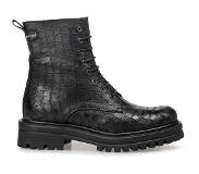 Floris van Bommel Veterboots Sfw-50125 Zwart