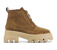 Nubikk Enkelboots Flore Rock Fur Camel
