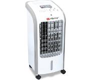 Alpina air cooler - luchtkoeler – luchtbevochtiger - wit – met afstandsbediening en timer - 3 ventilatiestanden - tot wel 270m3