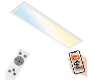 Briloner - LED paneel - 28W - 3000 lm - CCT regeling - nachtlichtfunctie, timerfunctie, geheugenfunctie - dimbaar via afstandsbediening - met Amazon Echo en Google Home bruikbaar - IP20
