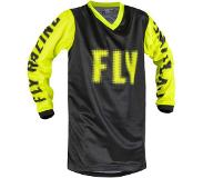 Fly F-16 Long Sleeve Jersey Black / Fluorescent Yellow Child