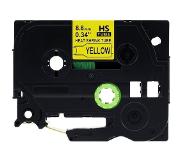 Brother Tze-611 - 6 Mm Black-Yellow