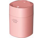 H2O Aroma Diffuser Luchtbevochtiger, Roze, Mini Verdamper, 220 ML Vernevelaar - Incl Ebook