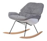 Childhome Lounge schommelstoel - wit/grijs