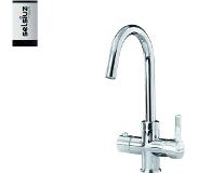 Selsiuz 3-in-1 kokend water kraan rond met single boiler chroom