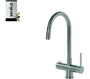 Selsiuz 3-in-1 kokend water kraan rond met combi extra boiler RVS