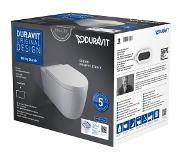 Duravit Me By Starck Closet Wand set inclusief Zitting Rimless 37x57x35,5 cm Wit