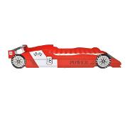vidaXL Kinderbed raceauto rood 90x200 cm