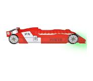 vidaXL Kinderbed raceauto met LED-verlichting rood 90x200 cm