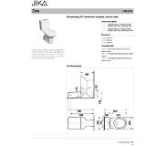 Jika zeta diepspoel duobloktoilet met spoelrand (ao), zonder reservoir 39 x 35,5 x 64,5 cm, wit