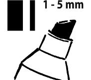 Sigel Krijtmarker 1-2mm & 1-5mm Afwasbaar 2 Stuks Wit