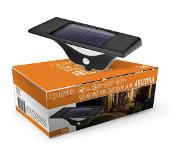 Led Lovers | LED Buitenlamp met sensor Arizona kunststof zwart 19.2x3x11 cm slimme verlichting | NADUVI