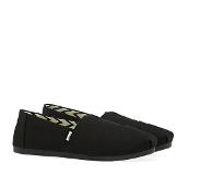 Toms Recycled Cotton Alpargata Dames Instappers - Black