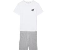 Calvin Klein Knit Set Jongens Pyjama - Pvhwhite/w/greyheather