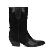 Sacha leren cowboylaarzen zwart Dames | Maat: 38