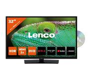 Lenco 32" Smart Tv Met Ingebouwde Dvd Speler Lenco Dvl-3273bk Zwart