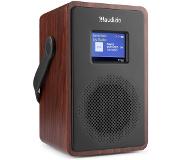 Audizio DAB radio + Bluetooth speaker - Audizio Modena - Ingebouwde accu + Bluetooth 5.0 - Hout