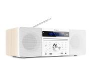 Audizio DAB radio met CD speler, Bluetooth, USB mp3 speler en radio - Stereo - Wit - Audizio Prato