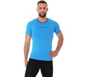 Brubeck Fietskleding Fietsshirt Heren- 3D Pro Naadloos Wielren - Mountainbike - Fiets - Trainingsshirt - Korte Mouw - Blauw -XL