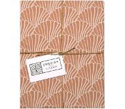 Swedish Linens - Kussensloop Seashells (50x75 cm) - Terracota Pink