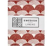 Swedish Linens - Kussensloop Rainbows (60x70 cm) - Burgundy