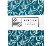 Swedish Linens - Kussensloop Seashells (60x70cm) - Moroccan Blue