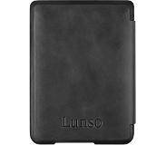 Lunso - Lederen sleepcover hoes - Kobo Clara HD (6 inch) - Zwart