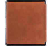 Lunso - Lederen sleepcover hoes - Kobo Forma (8 inch) - Cognac