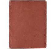 Lunso - echt lederen sleepcover hoes - Kobo Aura H20 edition 2 (6.8") - Cognac