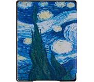Lunso - Kobo Aura H2o edition 1 hoes (6.8 inch) - sleep cover - Van Gogh Sterrennacht