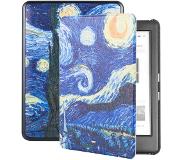 Lunso - sleepcover hoes - Kobo Glo / Glo HD / Touch 2.0 (6 inch) - Van Gogh De Sterrennacht