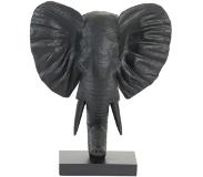 Light & Living Ornament Elephant - Zwart - 30x15x35.5cm