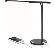 Aigostar Vince - Bureaulamp led dimbaar - Opvouwbaar - USB Opladen - Smart Touch - Zwart