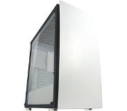 LC-Power Gaming 713W, Midi Tower, PC, Wit, ATX, micro ATX, Mini-ITX, Metaal, Plastic, Gehard glas, Gamen