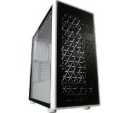 LC-Power Gaming 714W, Midi Tower, PC, Zwart, Wit, ATX, micro ATX, Mini-ITX, Metaal, Plastic, Gehard glas, Gamen