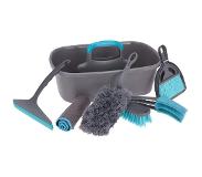 Ultra clean touch Cleaning Utensils Set 7 Units Zwart