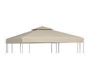 vidaXL Vervangend Tentdoek Prieel 310 G/m² 3x3 M Beige
