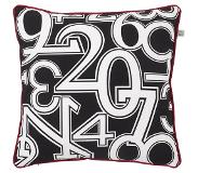Dutch decor Kussenhoes Numbers 50x50 Cm Zwart online kopen