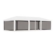 vidaXL Partytent met 4 mesh zijwanden 4x9 m wit