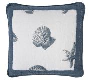 Clayre & Eef Blauwe Kussenhoes 50*50 cm Q185.030