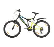 vidaXL Mountainbike 21 versnellingen 26 inch wielen 49 cm zwart