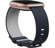 Fitbit Versa 3/Versa 4/Sense/Sense 2 Vegan Leer Bandje Indigo S