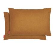 Blumtal Chenille Kussenslopen - Set van 2 - Zacht en met Blinde Rits - Kussenhoes 40 x 60, Pumpkin Spice - Bruin