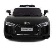 Audi Elektrische Kinderauto R8 Cabrio Zwart - Krachtige Accu - Op Afstand Bestuurbaar - Veilig Voor Kinderen